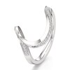 Thumbnail Image 4 of J'Lure Lab-Created Diamond Contour Wedding Band 1/6 ct tw 18K White Gold