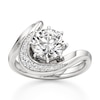 Thumbnail Image 1 of J'Lure Octagon Brilliant-Cut Lab-Grown Diamond Engagement Ring 2 ct tw 18K White Gold