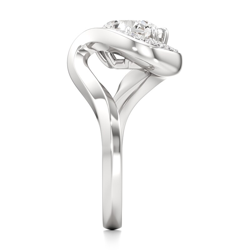 Main Image 3 of J'Lure Octagon Brilliant-Cut Lab-Grown Diamond Engagement Ring 2 ct tw 18K White Gold