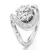 Thumbnail Image 4 of J'Lure Octagon Brilliant-Cut Lab-Grown Diamond Engagement Ring 2 ct tw 18K White Gold