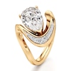 Thumbnail Image 4 of J'Lure Pear Step-Cut Lab-Created Diamond Engagement Ring 3 ct tw 18K Yellow Gold