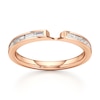 Thumbnail Image 1 of J'Lure Baguette-Cut Lab-Grown Diamond Contour Wedding Band 3/8 ct tw 18K Rose Gold
