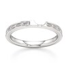 Thumbnail Image 1 of J'Lure Baguette-Cut Lab-Grown Diamond Contour Wedding Band 3/8 ct tw 18K White Gold