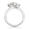 Thumbnail Image 2 of J'Lure Trillion Curved Brilliant-Cut Two-Stone Lab-Grown Diamond Engagement Ring 3-3/8 ct tw 18K White Gold