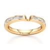 Thumbnail Image 1 of J'Lure Baguette-Cut Lab-Grown Diamond Contour Wedding Band 3/8 ct tw 18K Yellow Gold