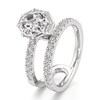 Thumbnail Image 4 of J'Lure Octagon Step-Cut Lab-Grown Diamond Spiral Engagement Ring 2-1/2 ct tw 18K White Gold