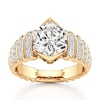 Thumbnail Image 1 of J'Lure Hexagon Brilliant-Cut Lab-Grown Diamond Engagement Ring 3-1/2 ct tw 18K Yellow Gold