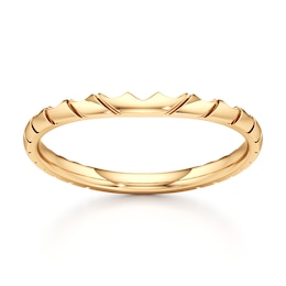 J'Lure Contour Wedding Band 18K Yellow Gold
