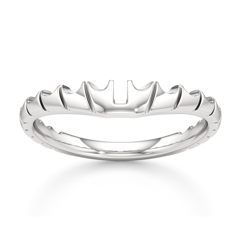 Main Image 1 of J'Lure Contour Wedding Band 18K White Gold