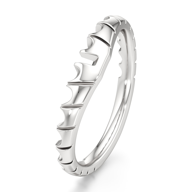 Main Image 4 of J'Lure Contour Wedding Band 18K White Gold