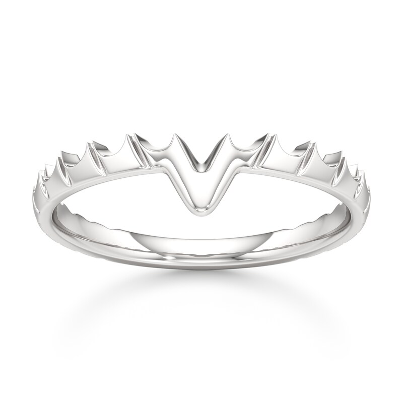 Main Image 1 of J'Lure Contour Wedding Band 18K White Gold