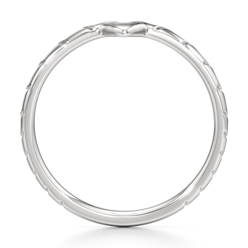 Main Image 2 of J'Lure Contour Wedding Band 18K White Gold