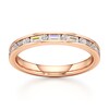 Thumbnail Image 1 of J'Lure Baguette & Round-Cut Lab-Grown Diamond Wedding Band 3/8 ct tw 18K Rose Gold