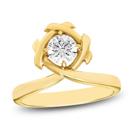 Unspoken Round-Cut Diamond Ring 3/4 ct tw 14K Yellow Gold (I1/I)