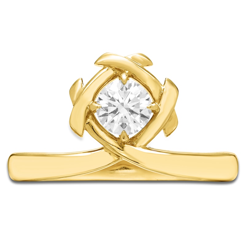 Main Image 3 of Unspoken Round-Cut Diamond Ring 3/4 ct tw 14K Yellow Gold (I1/I)