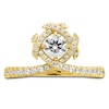 Thumbnail Image 3 of Unspoken Round-Cut Diamond Halo Ring 1 ct tw 14K Yellow Gold