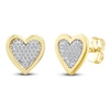 Thumbnail Image 3 of Charm'd by Lulu Frost Diamond Heart Stud Earrings 1/8 ct tw 10K Yellow Gold