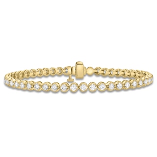 Jared Signature Diamond Tennis Bracelet 3 ct tw 14K Yellow Gold 7"