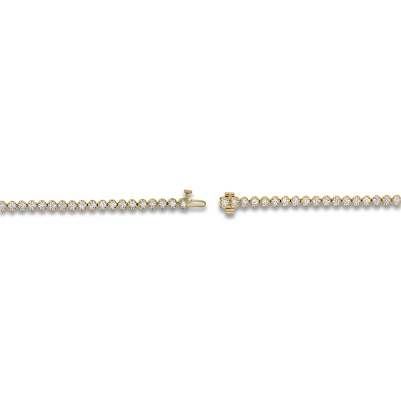 Main Image 3 of Blue Nile X Jared Diamond Tennis Bracelet 3 ct tw 14K Yellow Gold 7"