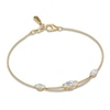 Thumbnail Image 1 of J'Lure Oval Step-Cut Lab-Grown Diamond Bracelet 1-1/2 ct tw 14K Yellow Gold 7.25"