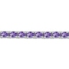 Thumbnail Image 2 of Oval-Cut Natural Amethyst Line Bracelet Sterling Silver 7.25"