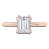 Thumbnail Image 3 of Certified Emerald-Cut Diamond Solitaire Engagement Ring 2 ct tw 14K Rose Gold (I1/I)