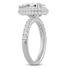 Thumbnail Image 2 of Pear-Shaped Lab-Grown Diamond Halo Engagement Ring 4 ct tw 14K White Gold