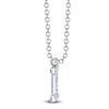 Thumbnail Image 2 of Shy Creation Diamond Letter I Pavé Necklace 1/20 ct tw 14K White Gold 18" SC55028331-I