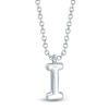 Thumbnail Image 3 of Shy Creation Diamond Letter I Pavé Necklace 1/20 ct tw 14K White Gold 18" SC55028331-I