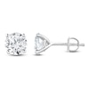 Thumbnail Image 1 of Round-Cut Lab-Grown Diamond Solitaire Stud Earrings 3 ct tw 14K White Gold (SI2/F)