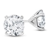 Thumbnail Image 2 of Round-Cut Lab-Grown Diamond Solitaire Stud Earrings 5 ct tw 14K White Gold (SI2/F)