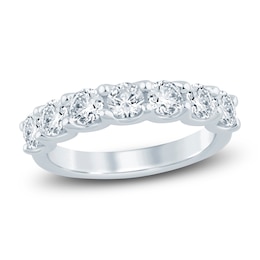 Lab-Grown Diamond Seven-Stone Anniversary Ring 1 1/2 ct tw 14K White Gold