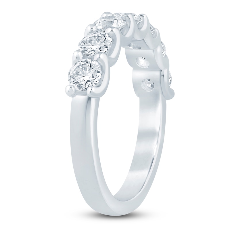 Main Image 2 of Lab-Grown Diamond Seven-Stone Anniversary Ring 1 1/2 ct tw 14K White Gold