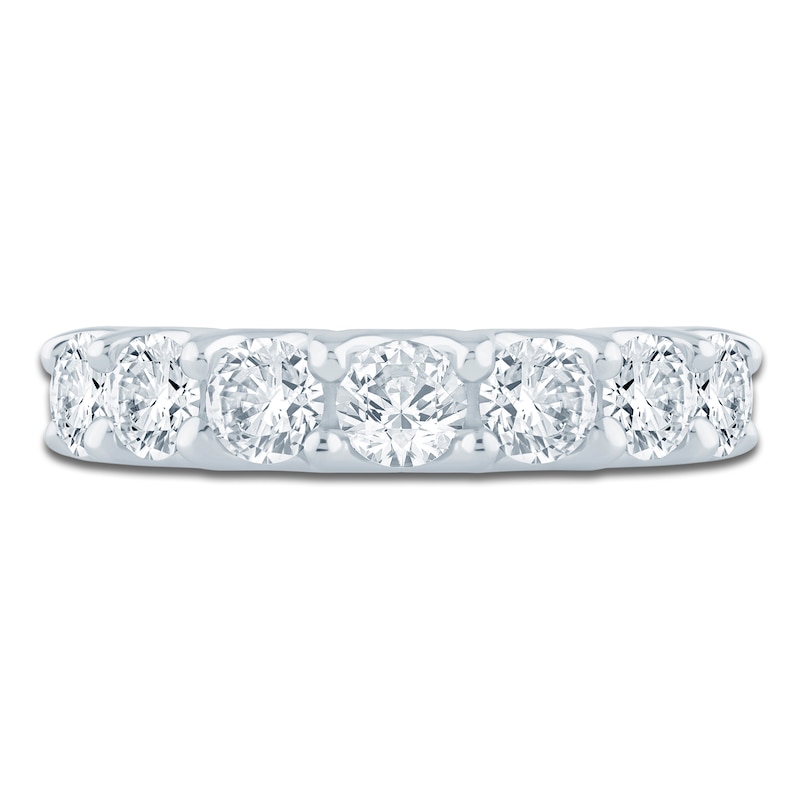 Main Image 3 of Lab-Grown Diamond Seven-Stone Anniversary Ring 1 1/2 ct tw 14K White Gold