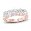 Thumbnail Image 1 of Oval-Cut Lab-Grown Diamond Five-Stone Anniversary Ring 2 ct tw 14K Rose Gold