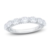 Thumbnail Image 1 of Oval-Cut Lab-Grown Diamond Anniversary Ring 2 ct tw 14K White Gold