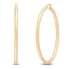 Thumbnail Image 2 of Diamond-Cut Hoop Earrings 14K Yellow Gold 40mm