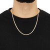 Thumbnail Image 4 of Silk Rope Chain Necklace 3.7mm Solid 14K Yellow Gold 24"