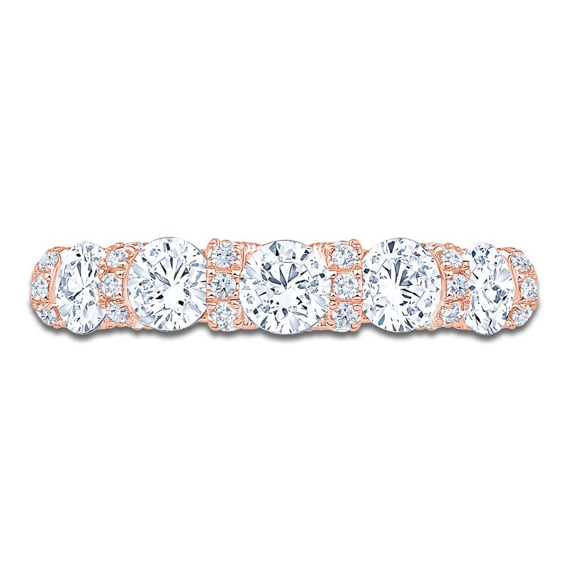 Main Image 3 of Certified Diamond Anniversary Ring 2 ct tw 18K Rose Gold