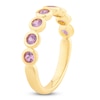 Thumbnail Image 2 of Bezel-Set Natural Pink Sapphire 2.5mm Stackable Ring 14K Yellow Gold