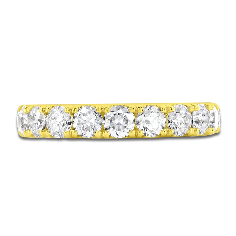 Main Image 3 of Lab-Grown Diamond Eternity Band 2-1/2 to 3-1/3 ct tw 14K Yellow Gold
