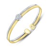 Thumbnail Image 2 of Shy Creation Multi-Diamond Ribbed Cuff Bangle Bracelet 1/4 ct tw 14K Two-Tone Gold B22001303ZS
