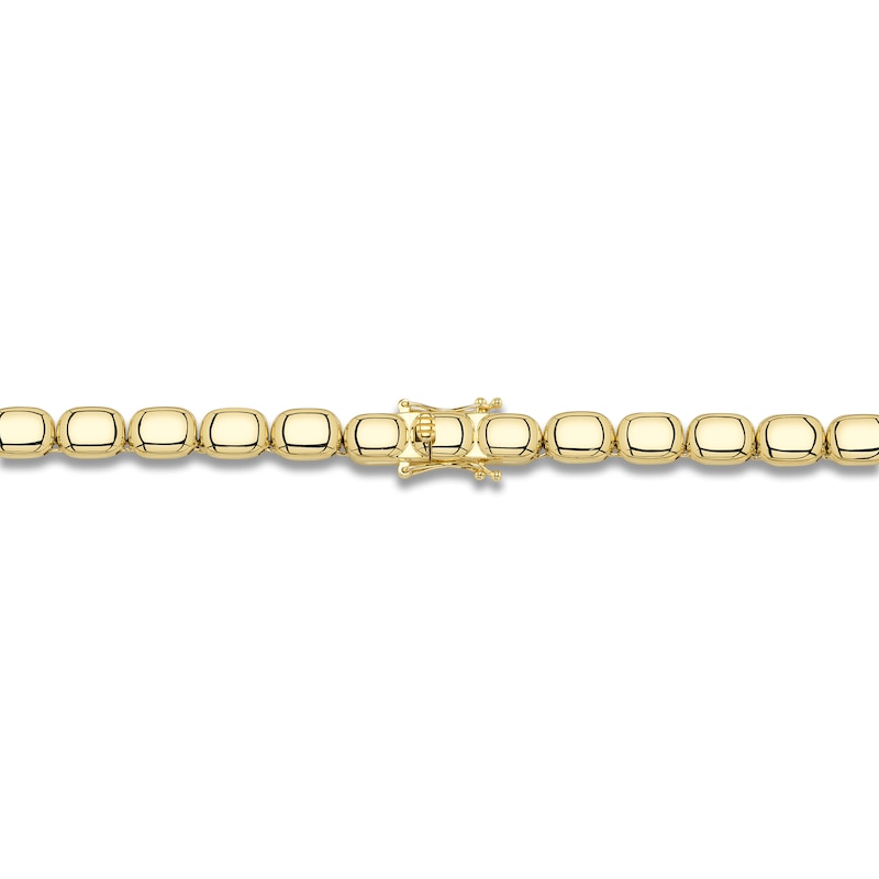 Main Image 3 of Shy ICON Lumeria Baguette & Round-Cut Multi-Diamond Necklace 1 ct tw ct tw 14K Yellow Gold 17"