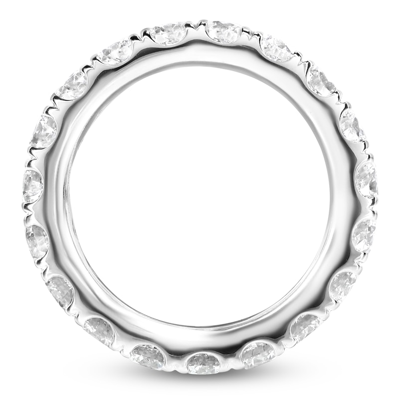 Main Image 2 of Certified Diamond Eternity Band 2-1/2 to 3-1/3 ct tw Platinum