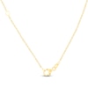 Thumbnail Image 3 of Bezel-Set Diamond Station Y-Drop Necklace 3/8 ct tw 14K Yellow Gold 18"
