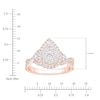 Thumbnail Image 4 of Brilliant Moments Certified Multi-Diamond Pear Halo Engagement Ring 1 ct tw 14K Rose Gold