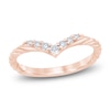 Thumbnail Image 1 of Certified Diamond Chevron Twist Wedding Band 1/6 ct tw 14K Rose Gold