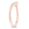 Thumbnail Image 2 of Certified Diamond Chevron Twist Wedding Band 1/6 ct tw 14K Rose Gold