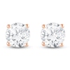 Thumbnail Image 3 of Round-Cut Lab-Grown Diamond Solitaire Stud Earrings 3 ct tw 14K Rose Gold (SI2/F)