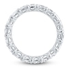 Thumbnail Image 2 of Certified Princess-Cut Diamond Eternity Band 4-7/8 to 6-1/3 ct tw 14K White Gold